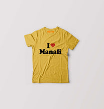 Load image into Gallery viewer, I Love Manali Kids T-Shirt for Boy/Girl-Golden Yellow-Ektarfa.online
