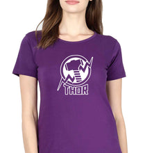 Load image into Gallery viewer, Thor Superhero T-Shirt for Women-Purple-Ektarfa.online
