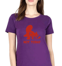 Load image into Gallery viewer, Rocket Raccoon Lazy Not Today T-Shirt for Women-Purple-Ektarfa.online
