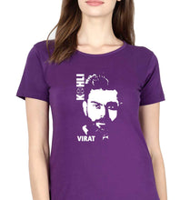 Load image into Gallery viewer, Virat Kohli T-Shirt for Women-Purple-Ektarfa.online
