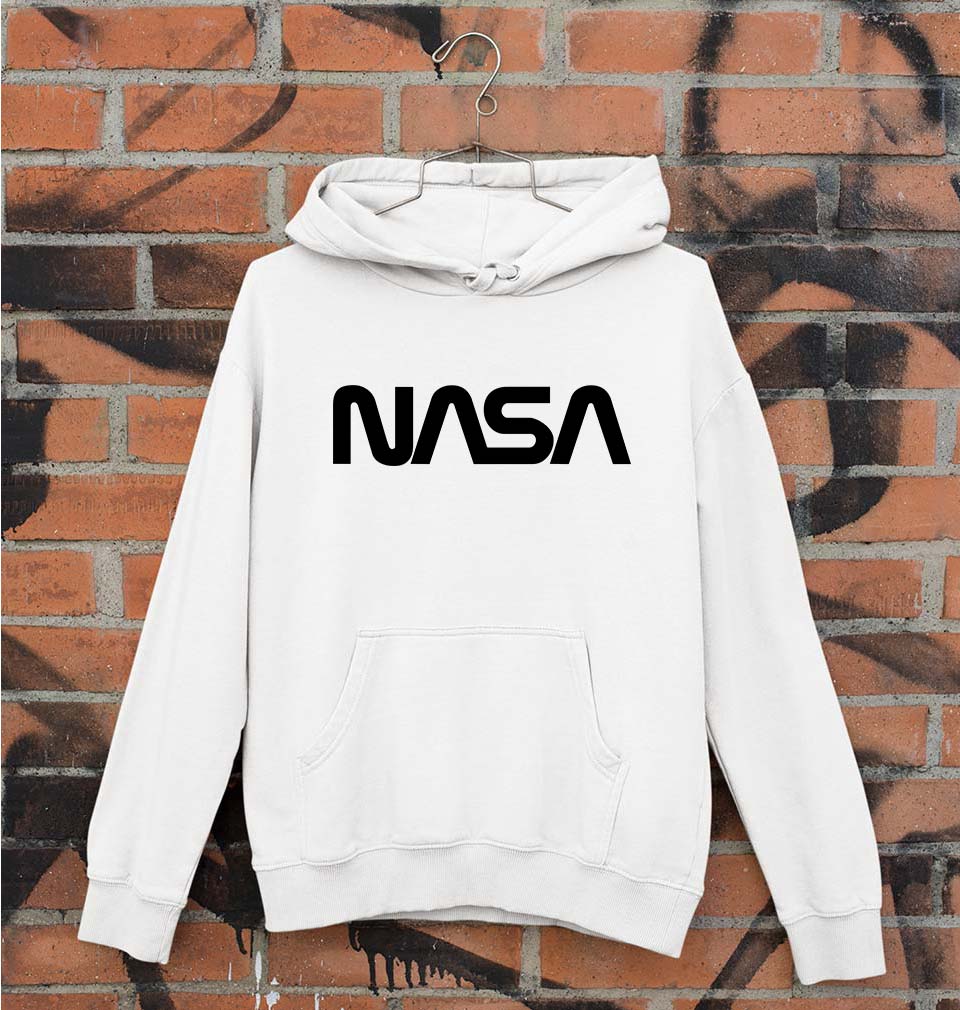 NASA Unisex Hoodie for Men/Women-White-Ektarfa.online
