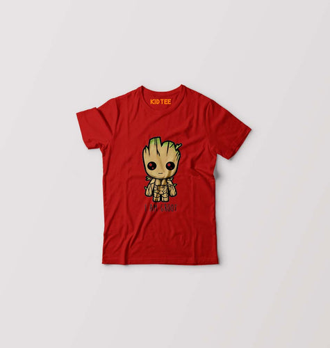 Groot Kids T-Shirt for Boy/Girl-Red-Ektarfa.online
