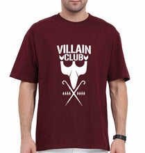 Load image into Gallery viewer, Villain Club Oversized T-Shirt for Men-Maroon-Ektarfa.online
