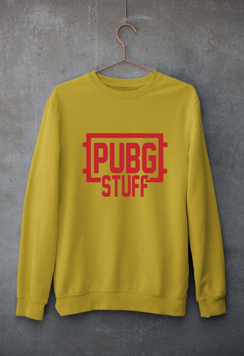 PUBG Stuff Unisex Sweatshirt for Men/Women-Mustard yellow-Ektarfa.online