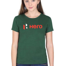 Load image into Gallery viewer, Hero MotoCorp T-Shirt for Women-Dark Green-Ektarfa.online

