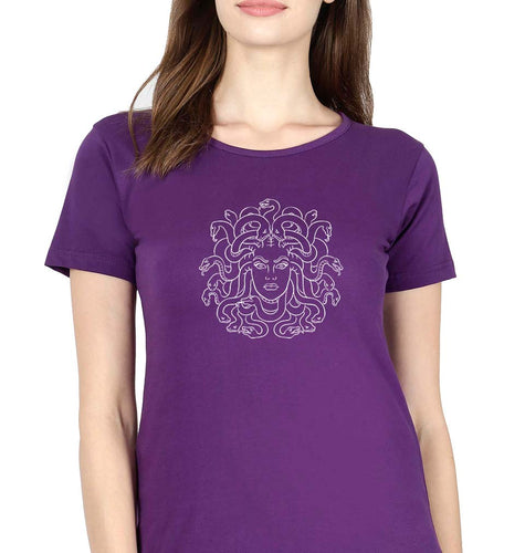 Medusa T-Shirt for Women-Purple-Ektarfa.online