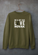Load image into Gallery viewer, Love Novak Djokovic Tennis Unisex Sweatshirt for Men/Women-Olive Green-Ektarfa.online
