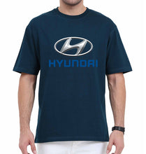Load image into Gallery viewer, Hyundai Oversized T-Shirt for Men-Petrol Blue-Ektarfa.online
