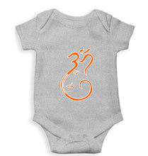 Load image into Gallery viewer, Ganpati JI(Ganesh) Kids Romper For Baby Boy/Girl-0-5 Months(18 Inches)-Grey-Ektarfa.online
