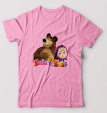 Load image into Gallery viewer, Masha and the Bear T-Shirt for Men-Light Baby Pink-Ektarfa.online
