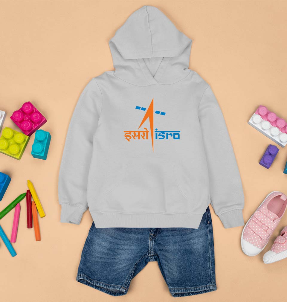 Isro Kids Hoodie for Boy/Girl-Grey-Ektarfa.online