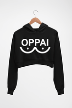 Load image into Gallery viewer, Oppai Crop HOODIE FOR WOMEN-Black-Ektarfa.online
