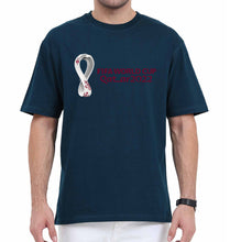 Load image into Gallery viewer, FIFA World Cup Qatar 2022 Oversized T-Shirt for Men-Petrol Blue-Ektarfa.online
