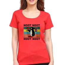 Load image into Gallery viewer, Pingu T-Shirt for Women-Red-Ektarfa.online
