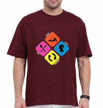 Load image into Gallery viewer, Play Chess Oversized T-Shirt for Men-Maroon-Ektarfa.online
