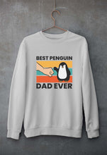 Load image into Gallery viewer, Penguin Dad Unisex Sweatshirt for Men/Women-Grey Melange-Ektarfa.online
