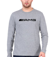 Load image into Gallery viewer, AMG Full Sleeves T-Shirt for Men-Grey Melange-Ektarfa.online
