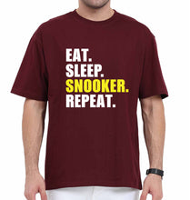 Load image into Gallery viewer, Snooker Oversized T-Shirt for Men-Maroon-Ektarfa.online
