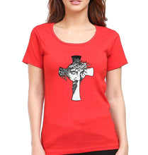 Load image into Gallery viewer, Jesus T-Shirt for Women-Red-Ektarfa.online
