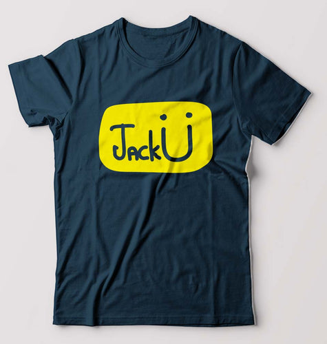 Jack u T-Shirt for Men-Petrol Blue-Ektarfa.online