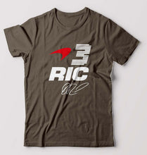 Load image into Gallery viewer, Daniel Ricciardo T-Shirt for Men-Olive Green-Ektarfa.online
