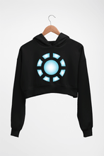 Load image into Gallery viewer, ARC REACTOR Iron Man Superhero Crop HOODIE FOR WOMEN-Black-Ektarfa.online
