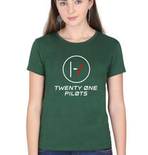 Load image into Gallery viewer, Twenty one pilots T-Shirt for Women-Dark Green-Ektarfa.online
