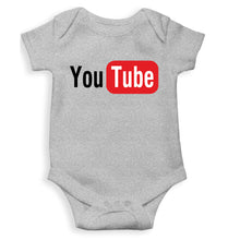 Load image into Gallery viewer, YouTube Kids Romper For Baby Boy/Girl-0-5 Months(18 Inches)-Grey-Ektarfa.online
