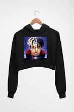 Load image into Gallery viewer, Lil Uzi Vert (LUV) Crop HOODIE FOR WOMEN-Black-Ektarfa.online
