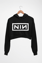 Load image into Gallery viewer, Nine Inch Nails Crop HOODIE FOR WOMEN-Black-Ektarfa.online
