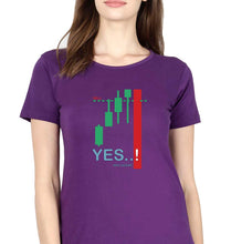 Load image into Gallery viewer, Share Market(Stock Market) T-Shirt for Women-Purple-Ektarfa.online
