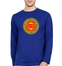 Load image into Gallery viewer, Royal Enfield Full Sleeves T-Shirt for Men-Royal Blue-Ektarfa.online
