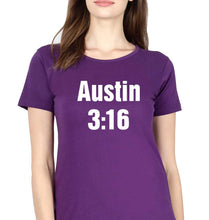 Load image into Gallery viewer, Stone Cold Steve Austin (WWE) T-Shirt for Women-Purple-Ektarfa.online
