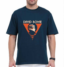 Load image into Gallery viewer, David Bowie Oversized T-Shirt for Men-Petrol Blue-Ektarfa.online
