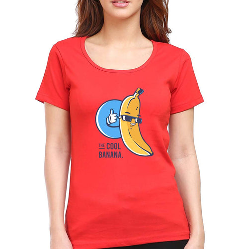Banana T-Shirt for Women-Red-Ektarfa.online