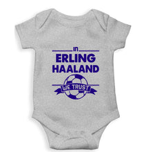 Load image into Gallery viewer, Erling Haaland Kids Romper For Baby Boy/Girl-0-5 Months(18 Inches)-Grey-Ektarfa.online
