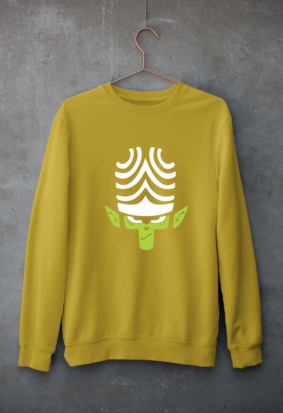 Mojo Jojo Unisex Sweatshirt for Men/Women-Mustard Yellow-Ektarfa.online