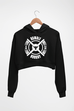 Load image into Gallery viewer, Humble Hungry Gym Crop HOODIE FOR WOMEN-Black-Ektarfa.online
