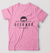 Load image into Gallery viewer, Geek T-Shirt for Men-Light Baby Pink-Ektarfa.online
