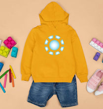 Load image into Gallery viewer, ARC REACTOR Iron Man Superhero Kids Hoodie for Boy/Girl-Mustard Yellow-Ektarfa.online
