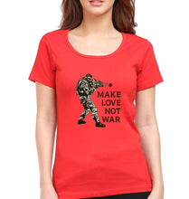 Load image into Gallery viewer, Guns N&#39; Roses Make Love Not War T-Shirt for Women-Red-Ektarfa.online
