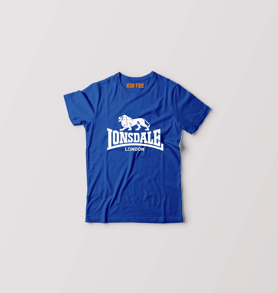 Lonsdale Kids T-Shirt for Boy/Girl-Royal Blue-Ektarfa.online
