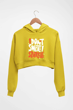 Load image into Gallery viewer, Gym Sweat Crop HOODIE FOR WOMEN-Mustard Yellow-Ektarfa.online
