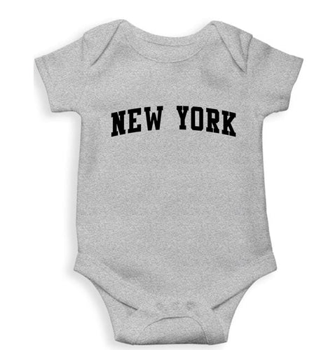 New York Kids Romper For Baby Boy/Girl-Grey-Ektarfa.online