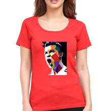 Load image into Gallery viewer, Cristiano Ronaldo CR7 T-Shirt for Women-Red-Ektarfa.online
