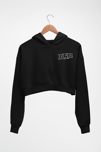 RRR Crop HOODIE FOR WOMEN-Black-Ektarfa.online