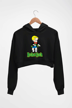 Load image into Gallery viewer, Richie Rich Crop HOODIE FOR WOMEN-Black-Ektarfa.online
