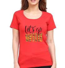Load image into Gallery viewer, Lets Go Wild T-Shirt for Women-Red-Ektarfa.online

