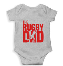 Load image into Gallery viewer, Rugby Dad Kids Romper For Baby Boy/Girl-0-5 Months(18 Inches)-Grey-Ektarfa.online
