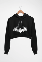 Load image into Gallery viewer, Batman Superhero Crop HOODIE FOR WOMEN-Black-Ektarfa.online
